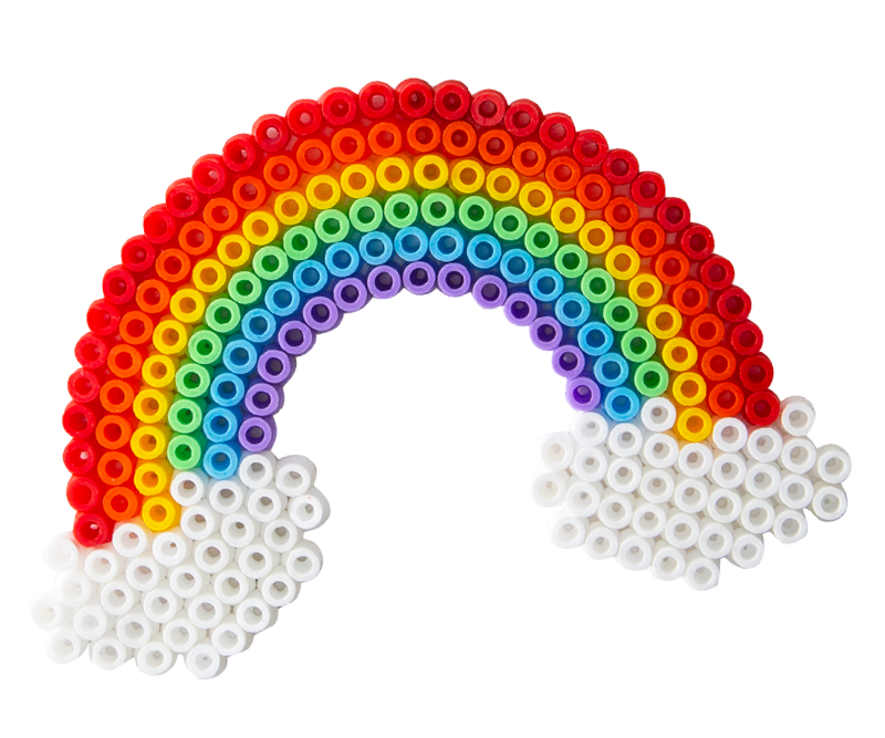 Regenbogen Hamaperlen